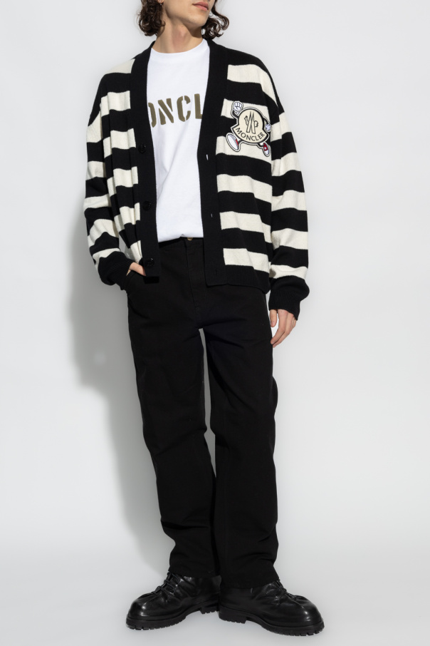 Moncler striped sweater on sale